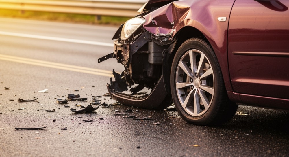 Kierowca z trzema zakazami spowodował kolizję i uciekł z miejsca zdarzenia