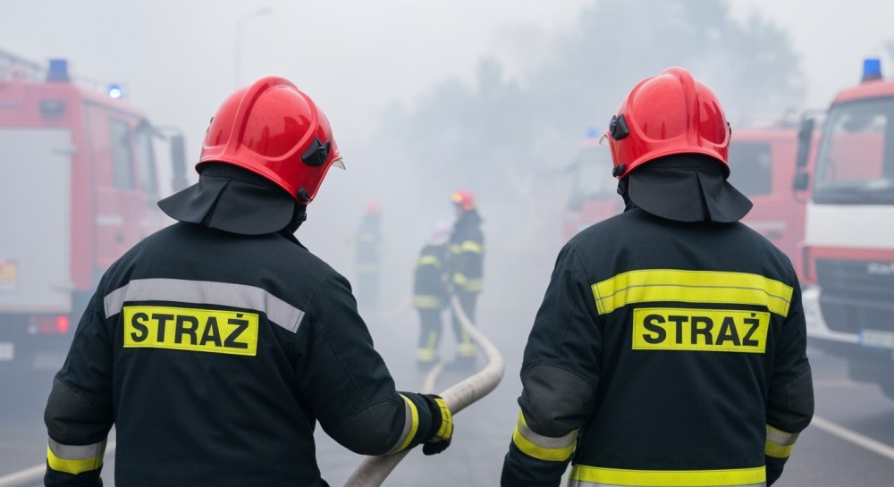 Bohaterska akcja policjantów: uratowali starsze małżeństwo z płonącego domu